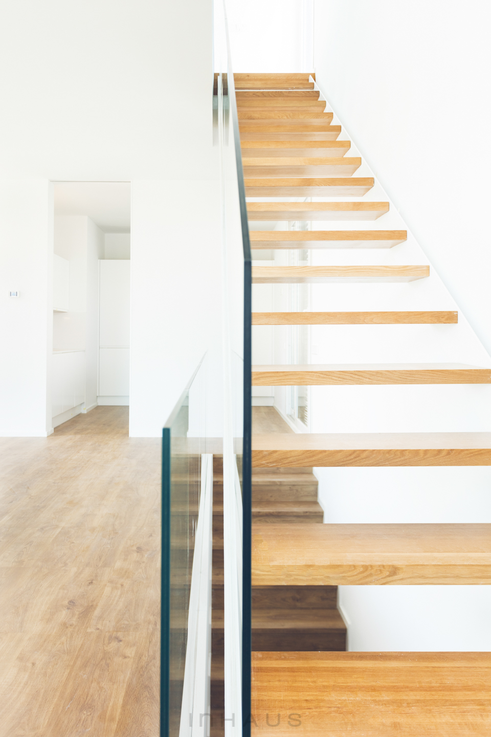 Custom modular home stairs
