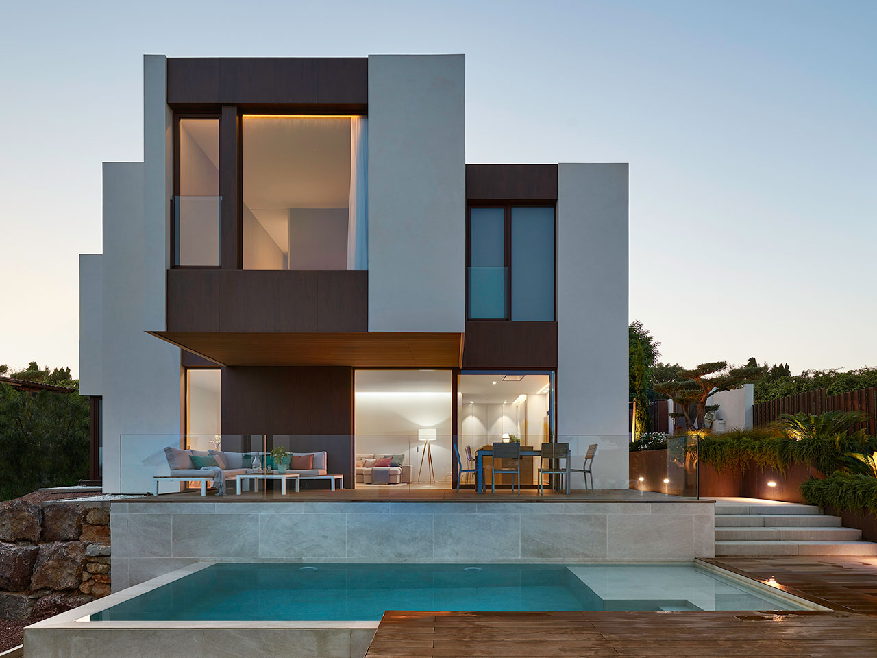 Modular design home pool
