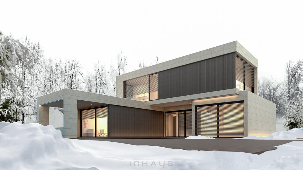 Modular home. Courchevel cube design inHAUS
