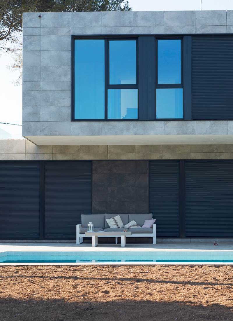 Porche maison préfabriquée en béton