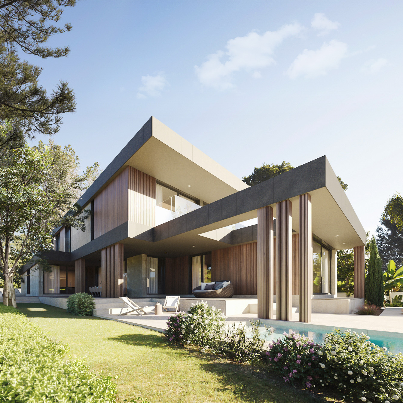 Rendu 3D de la maison modulaire Villers-sur-Mer