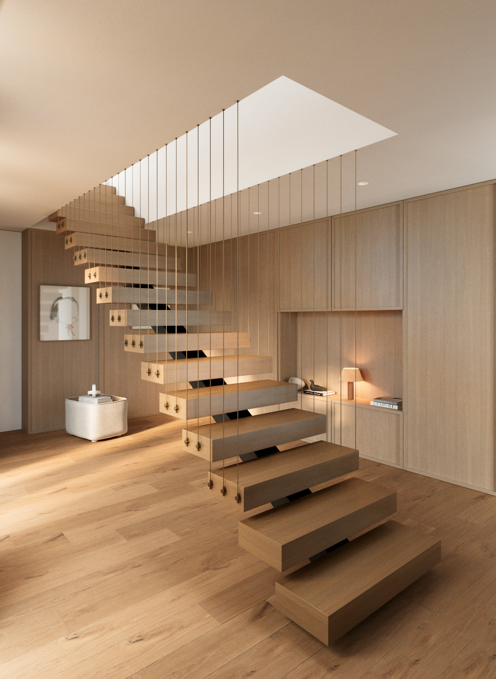 Conception d'escaliers en porte-à-faux