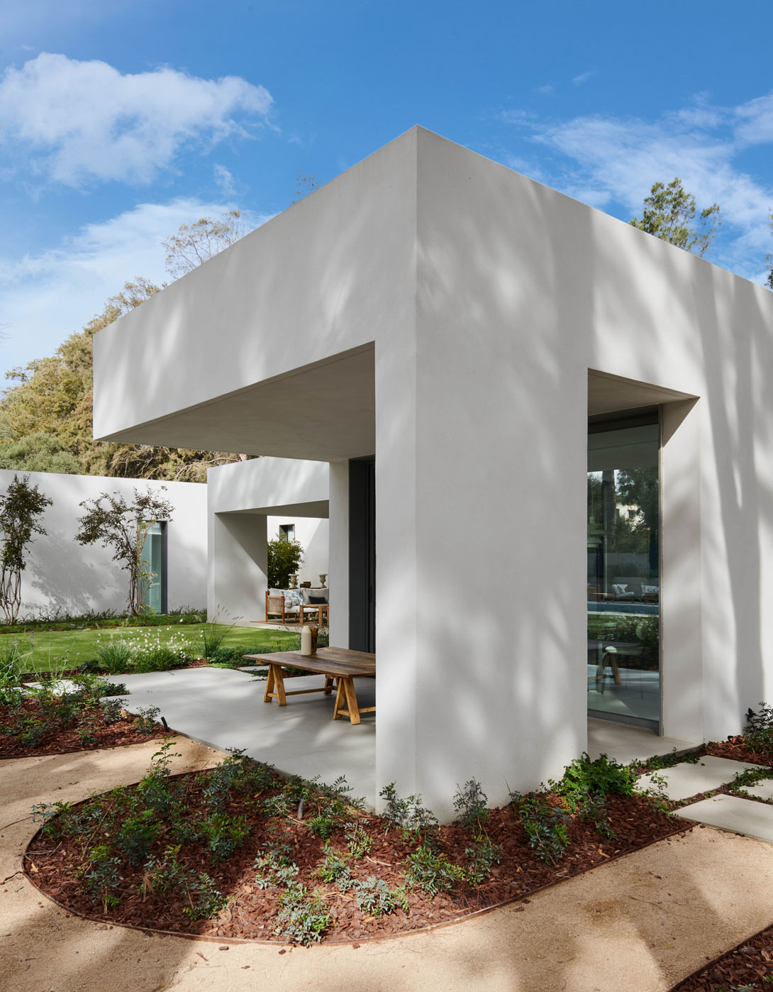 Maison modulaire de luxe sur mesure avec jardin design