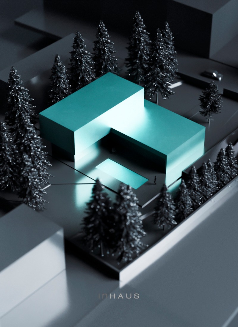 maquette verte maison industrialiseé