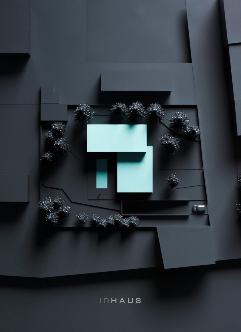 maquette verte vue aerienne maison industrialiseé