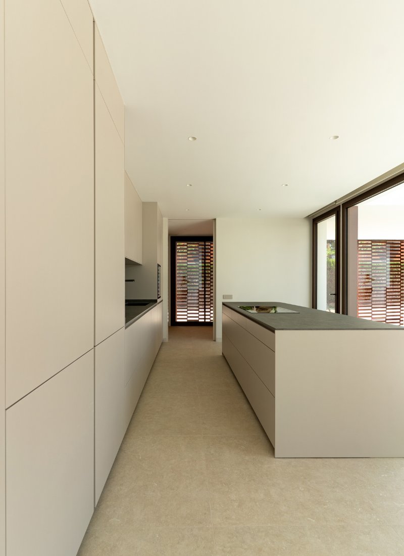 Cuisine modulaire avec îlot central