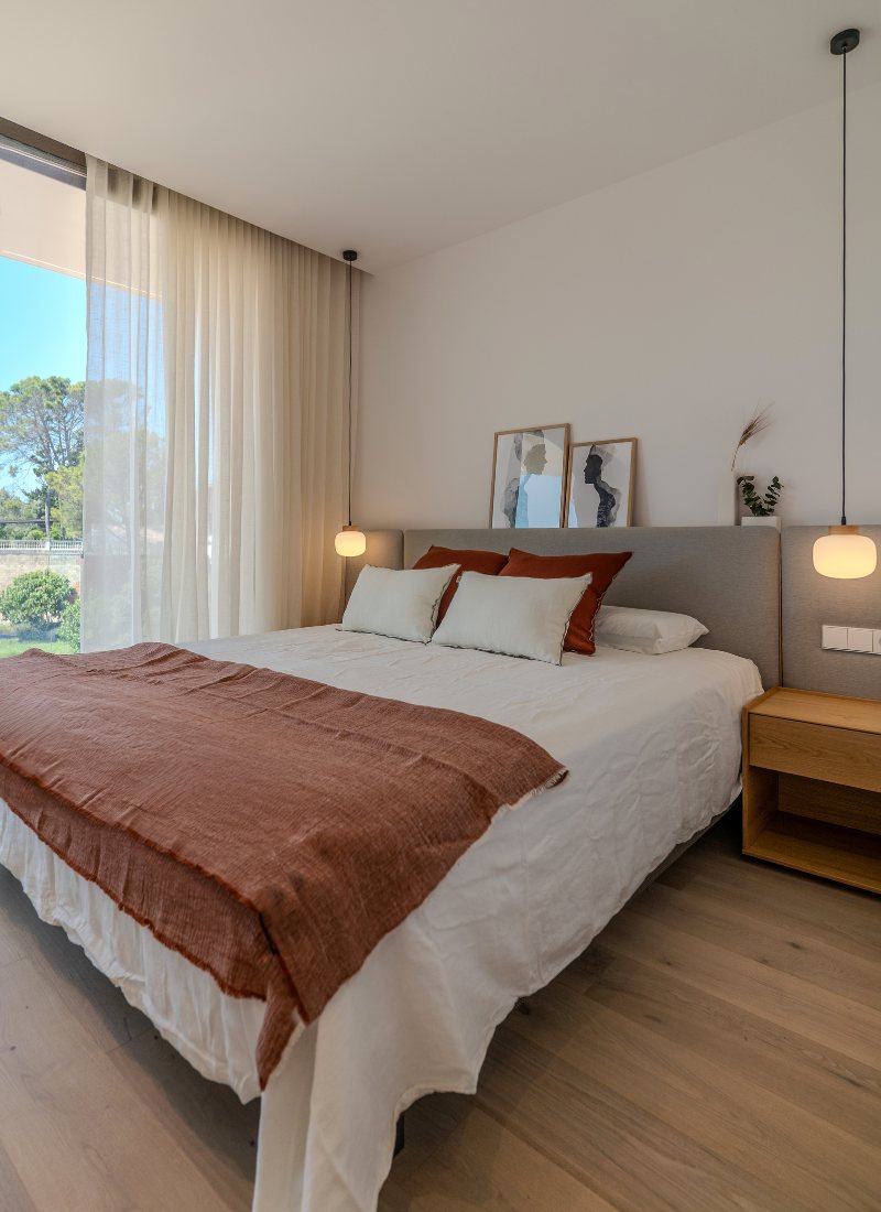 Suite principale dans une maison modulaire