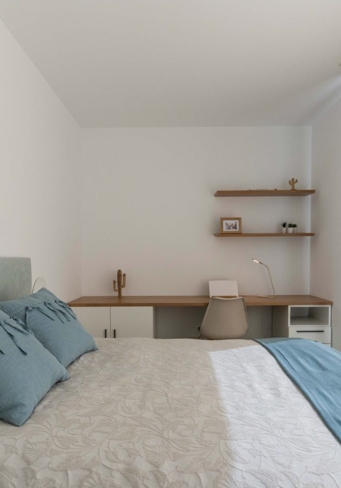 Chambre d'enfants dans une maison préfabriquée en France